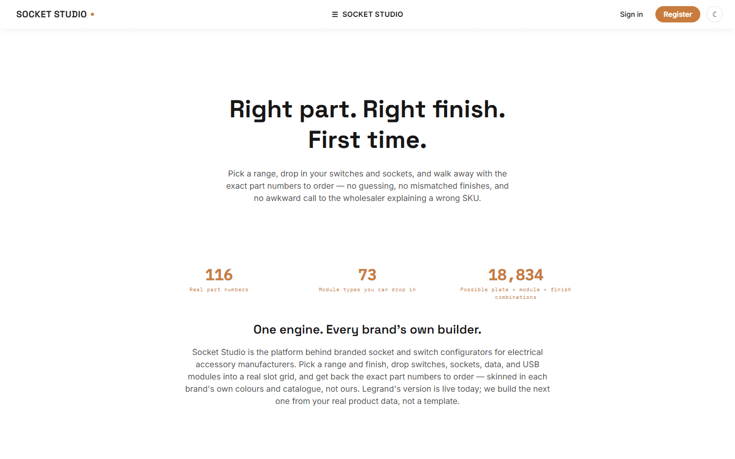 Socket Studio — screenshot of the live site